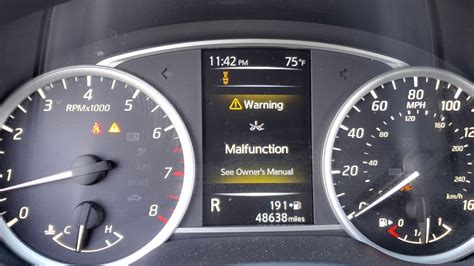 nissan sentra warning malfunction|nissan sentra maintenance guide.